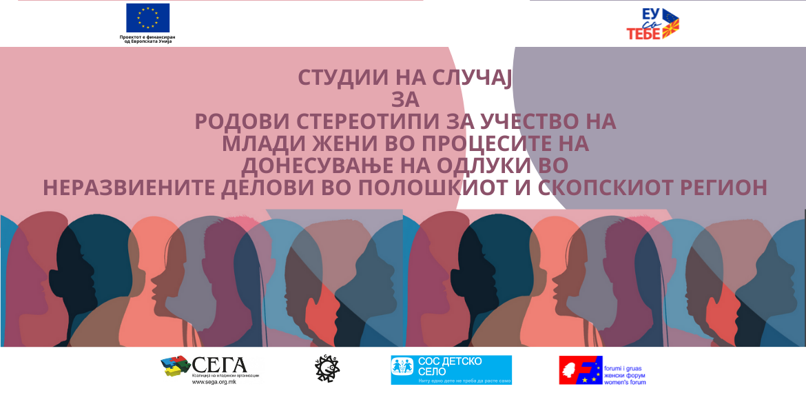 Студии на случај за стереотипите за учеството на младите жени во процесот на донесување на одлуки во Полошкиот регион и Скопскиот регион